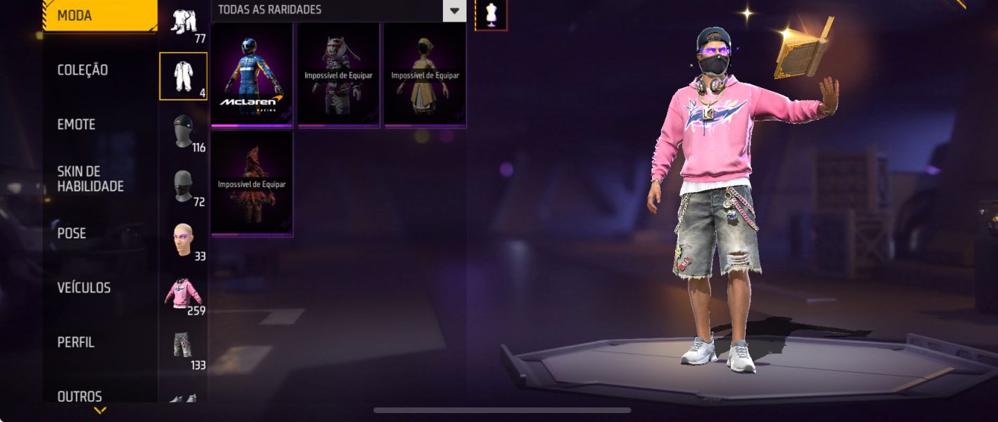 CONTA SUPER TOP DE FREE FIRE