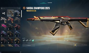 CONTA VALORANT COM SKIN CHAMPIONS 25