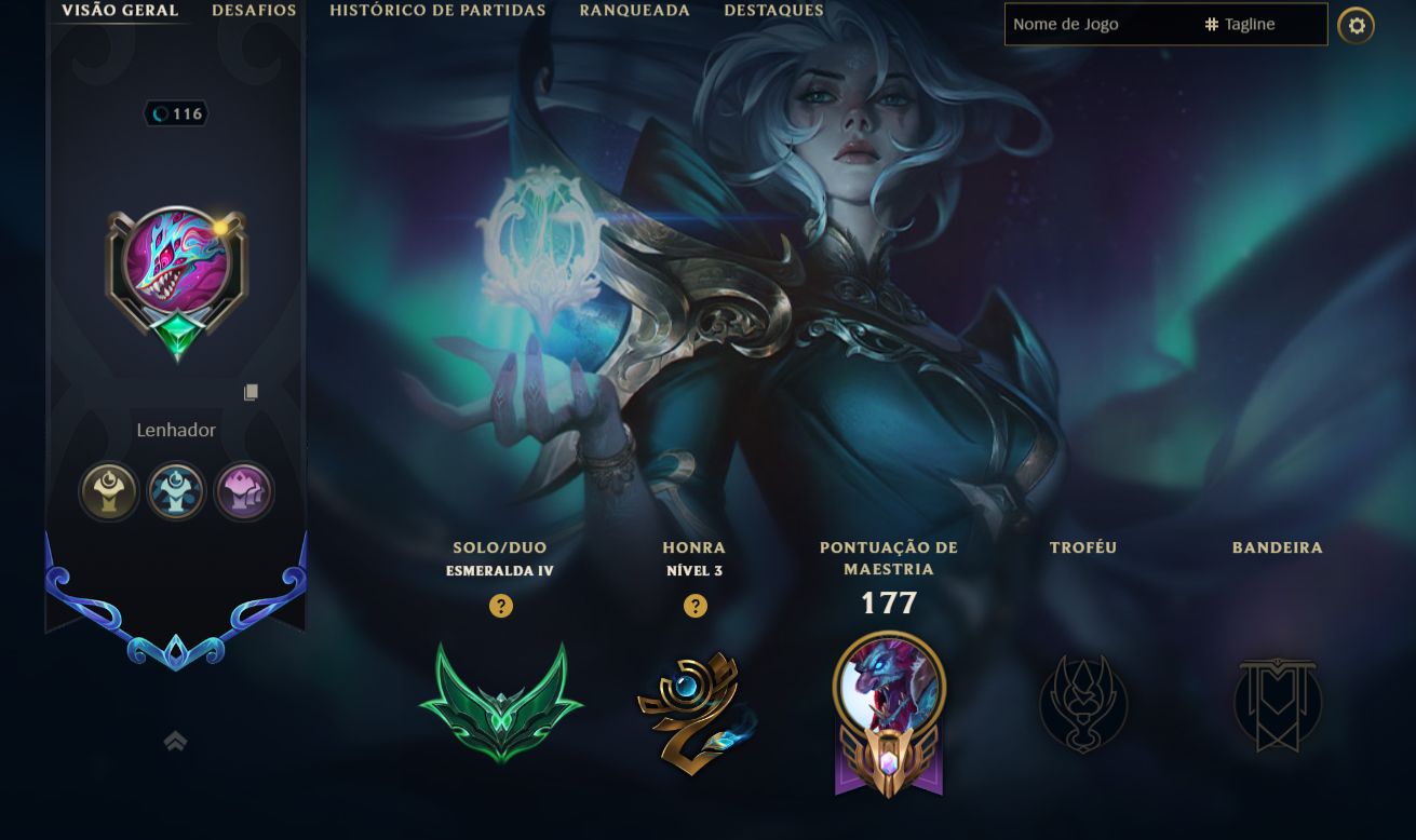 [ACESSO IMEDIATO] Esmeralda IV 79 Skins 165 Campeões MMR Buffado