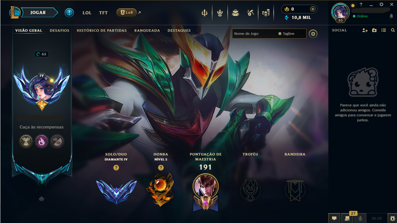 CONTAS ELOS LEAGUE OF LEGENDS EMAIL NÃO CONFIRMADO ABASTECIDO