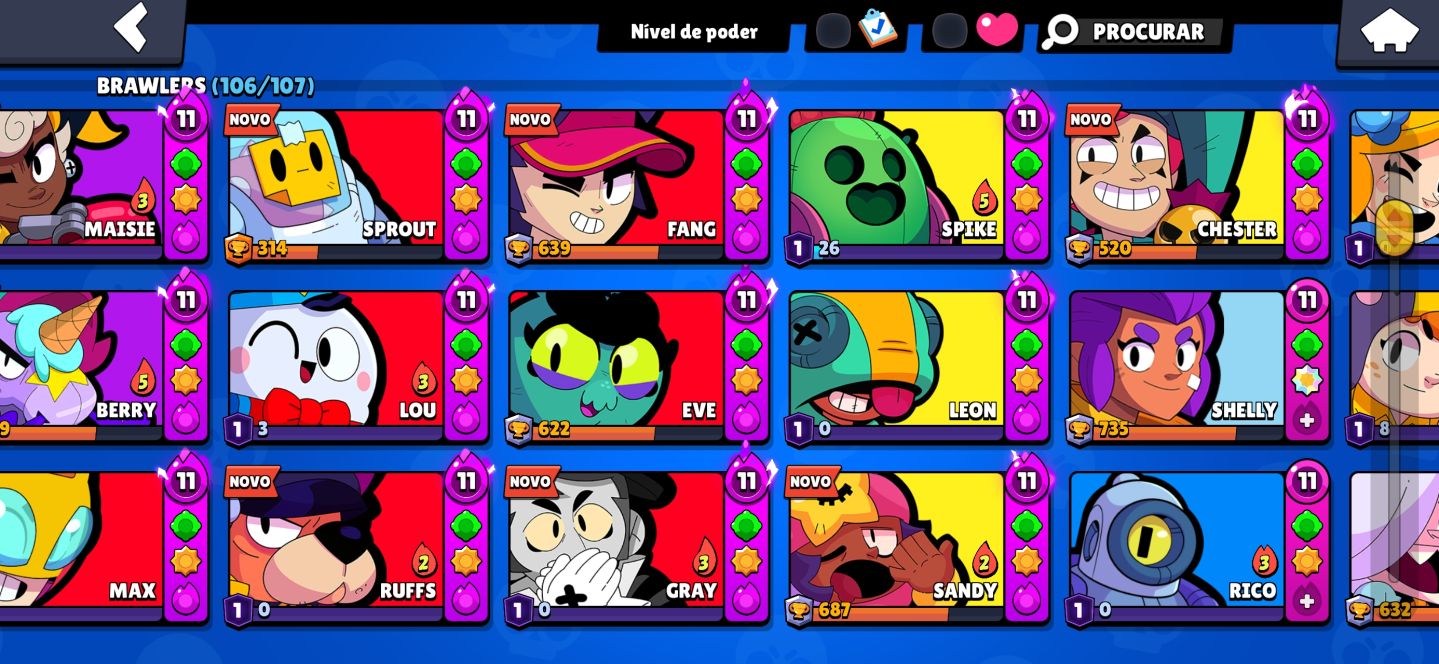Conta brawl 2020, rara!! 52k de troféus!!!!
