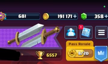 Conta de Clash Royale com 6.5k de troféus, muito barata.