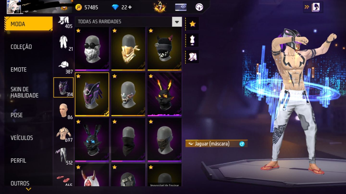 Conta free fire prime 7
