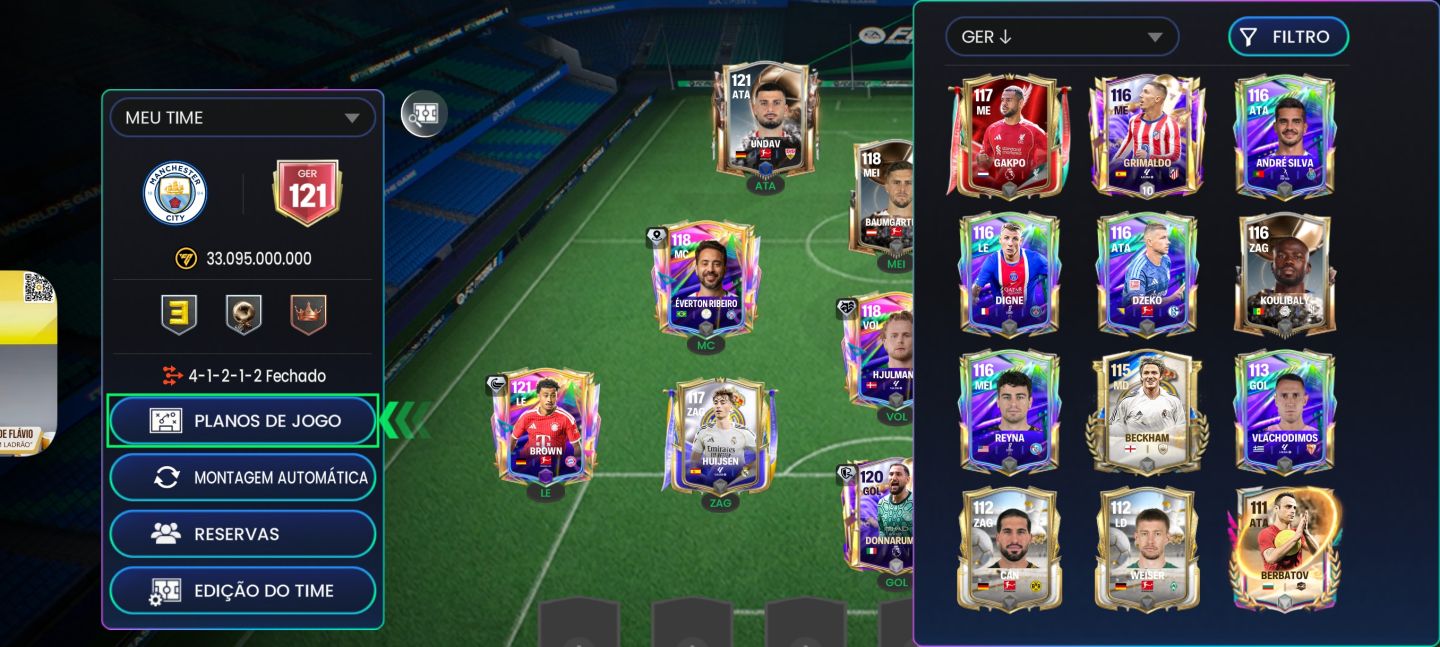 CONTA FC MOBILE 27 GER 121 ( PARA RÁPIDO E VALOR ÚNICO DO MERCADO.)