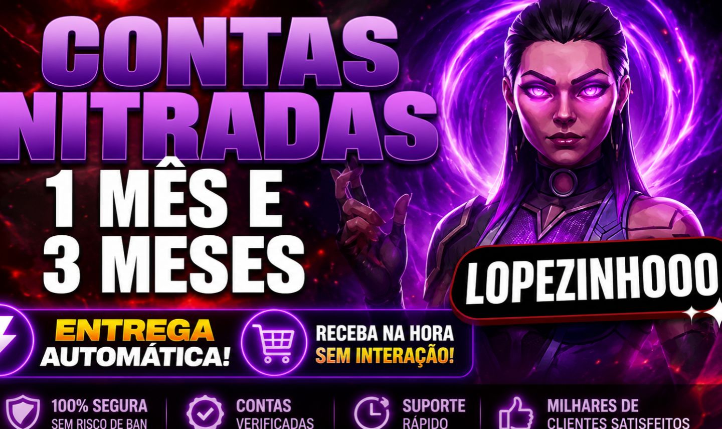 CONTA NITRADA 3 MESES E 1 MÊS NITRO + VIRGEM + ENTREGA AUTOMÁTICA !!! (discord)