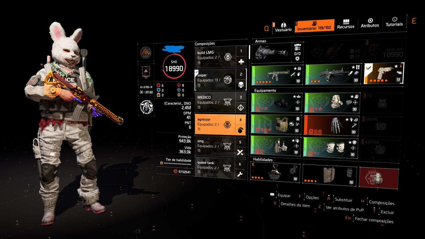 Conta end game the dvision 2 pc