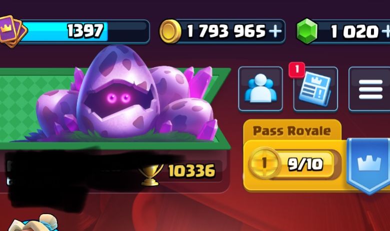 CONTA DE CLASH COM 10K DE TROFEU COM SPLASH DECK PRINCIPAL