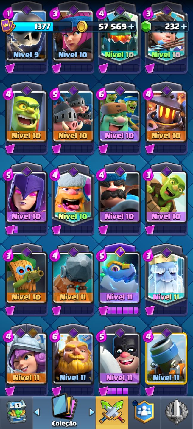 CLASH ROYALE HIGH 11.600+ TROFÉUS | MAGO E ESQUELETO G. NÍVEL 16 | CAMPEÕES TOP