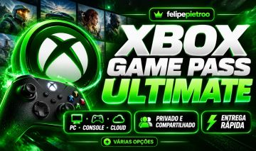 XBOX GAME PASS ULTIMATE | PRIVADO OU COMPARTILHADO | PC + CONSOLE + CLOUD |