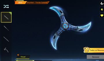 Conta smurf com shuriken trovão celeste pronta para jogo