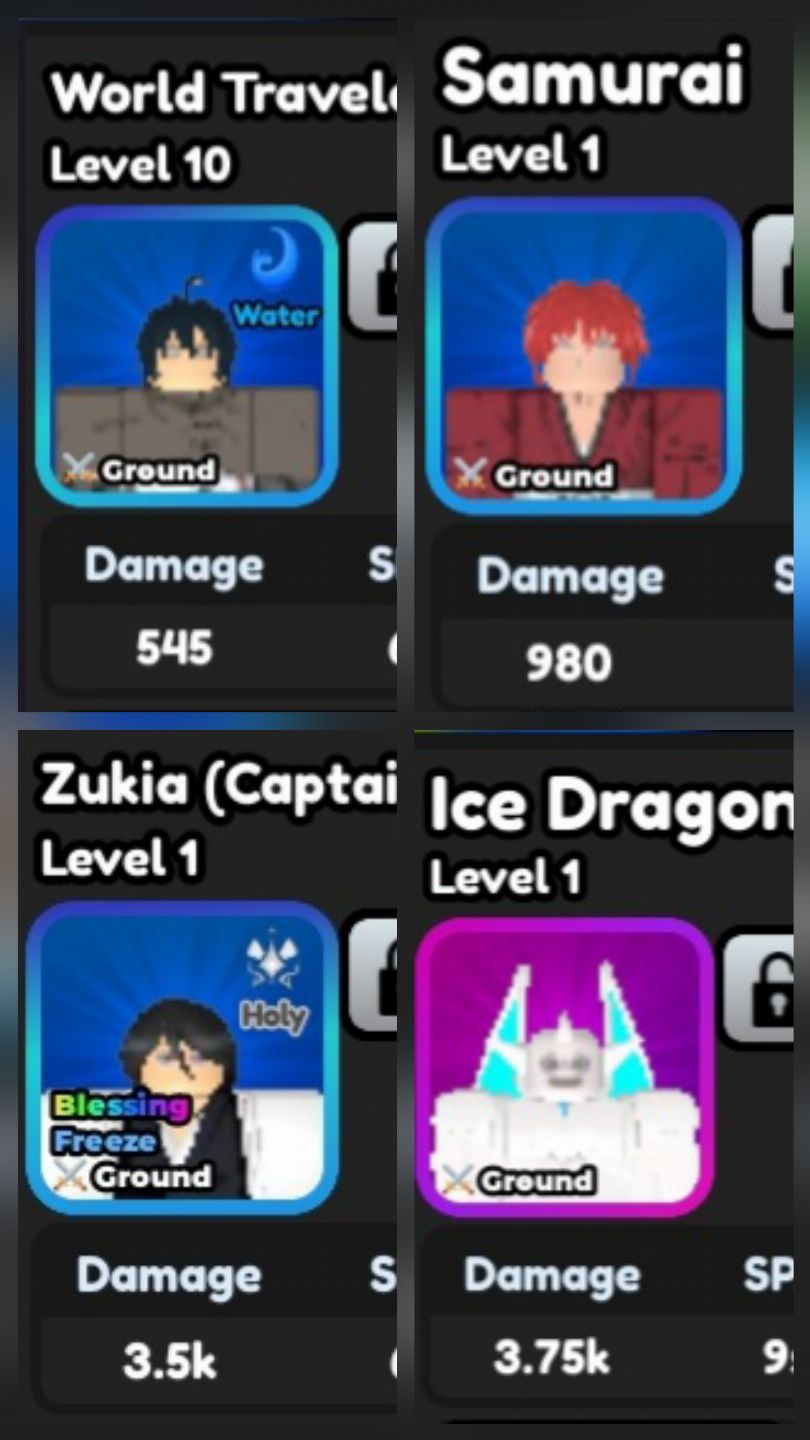 UNITS RARAS ALL STAR TOWER DEFENSE