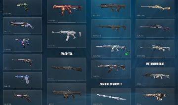 Conta VALORANT com Champions 2024, Arcane, Primordium, Faca Kuronami e outros.