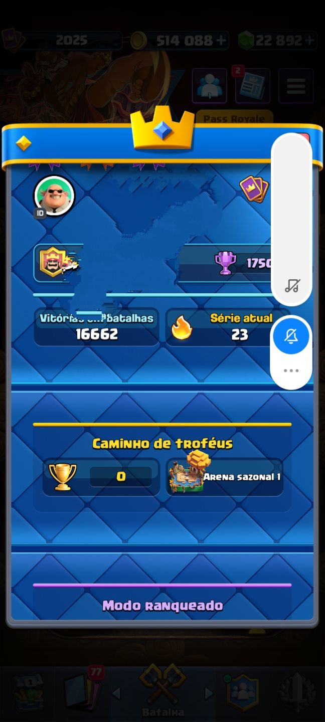Conta 9 anos Clash royale