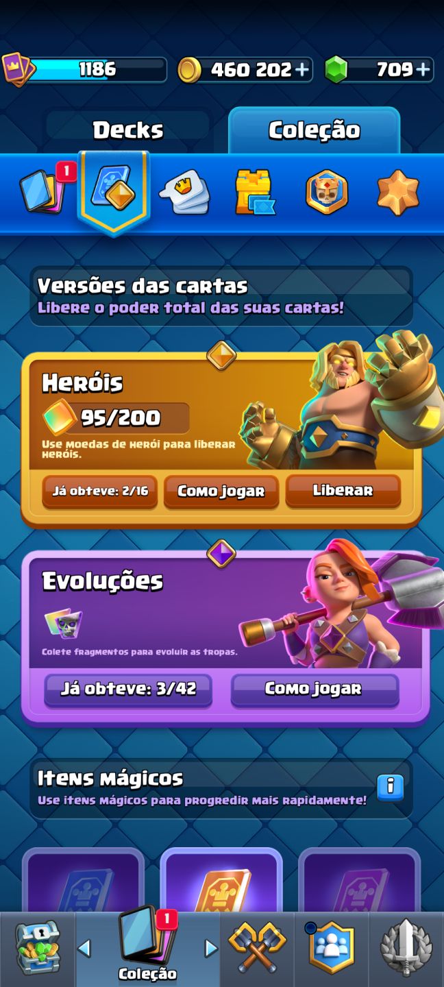CONTA CLASH ROYALE PERFEITA PRA COMEÇAR DO ZERO E BEM ANTIGA (8 ANOS DE IDADE)