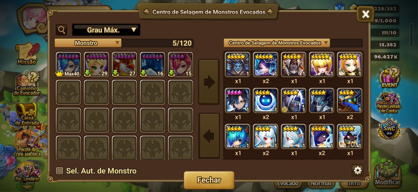Conta Summoners War | 2 LD Nat 5 (Giselle + Shan) + Full Access