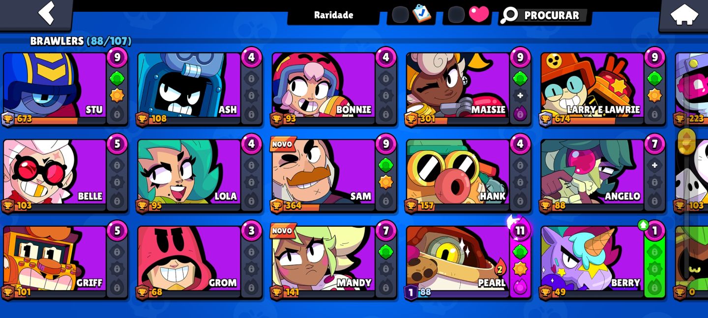 CONTA BRAWL STARS MUITO UPADA