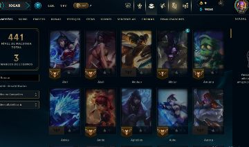 Conta antiga 2014, 150 campeão, 51 skins, lvl da conta 276