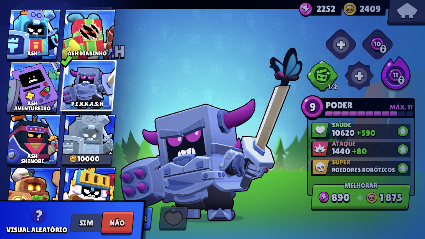 CONTA BRAWL STARS 88 BRAWLERS MUITO UPADA (OLHE DESCRIÇÃO)