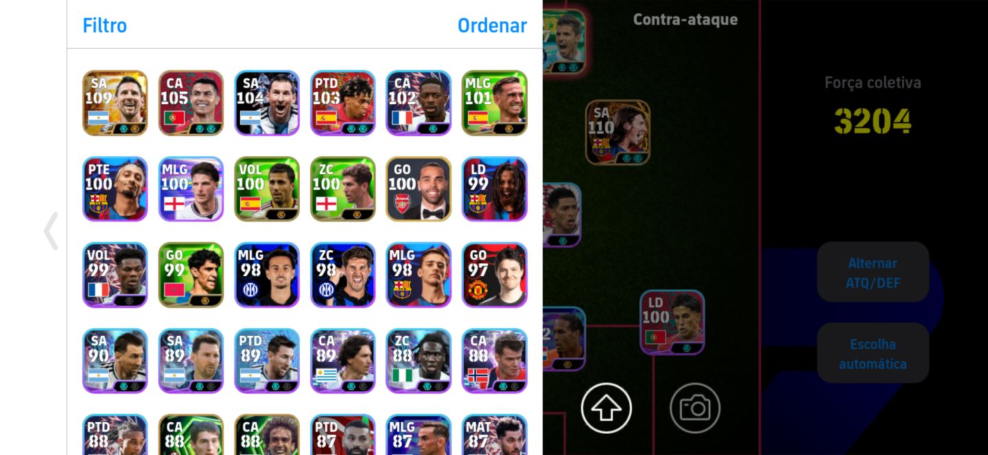 Conta Efootball - Messi blitz, Messi copa, cr7 copa e muito mais.