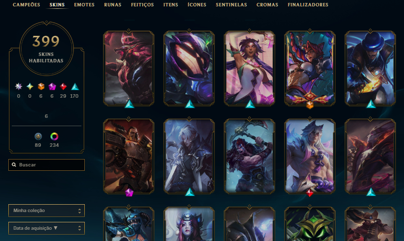 Conta Main Ahri, ekko Lvl 1202 Ex Mestre Season 2024