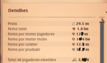Conta com 1.8B de Fama | Todas coletas T8 | Refino T8 | 156M em Itens e Prata