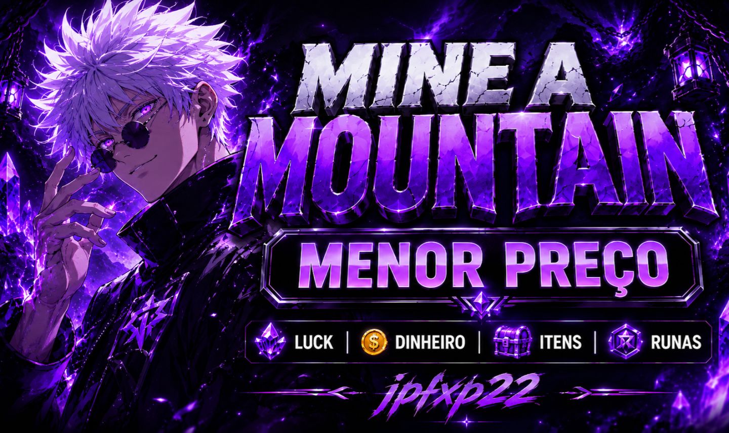 MINE A MOUNTAIN | MINERE UMA MONTANHA | ITENS, COINS, LUCK, RUNAS | MENOR PREÇO