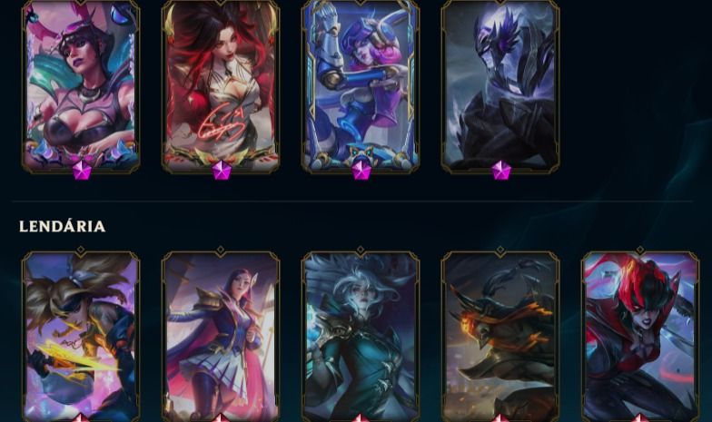 Conta com AKALI TRUE DAMAGE PACOTE MF T1 ASSINADA Sylas matador das cinzas