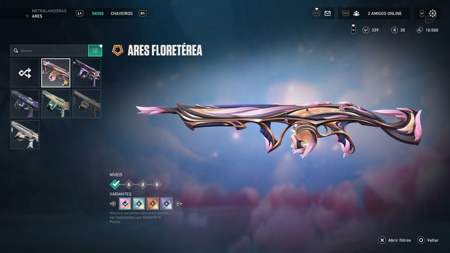 Conta de Valorant nível 161 com 33 skins de loja