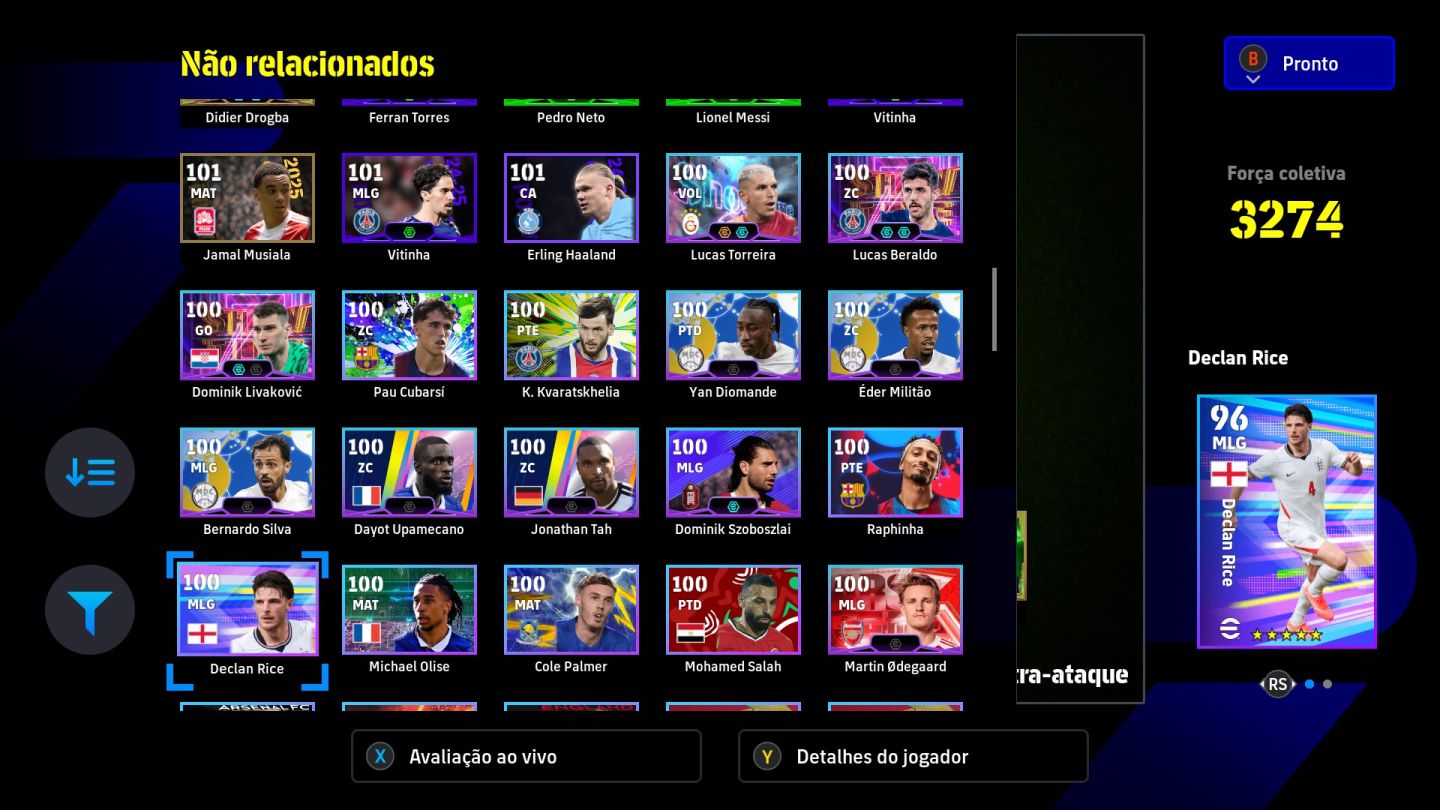 Conta eFootboll (steam) muitos jogadores meta