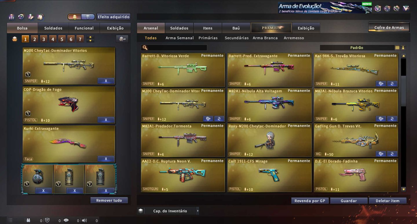 MARECHAL HONRADO CROSSFIRE COM 102 VIPS, 18 COLEÇÕES, +870 ITENS, 13 ANOS