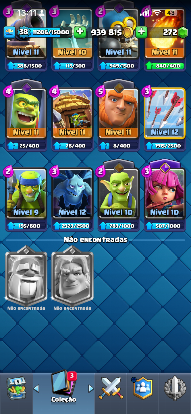 Conta de Clash royale para rapidinho!!