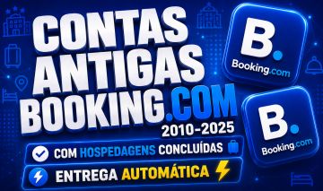 [PREMIUM] CONTAS BOOKING ANTIGAS