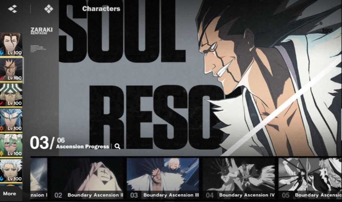 Conta Bleach Soul Resonance Lv79 EndGame AizenB6 + ArmaS5 todos com armas e mais