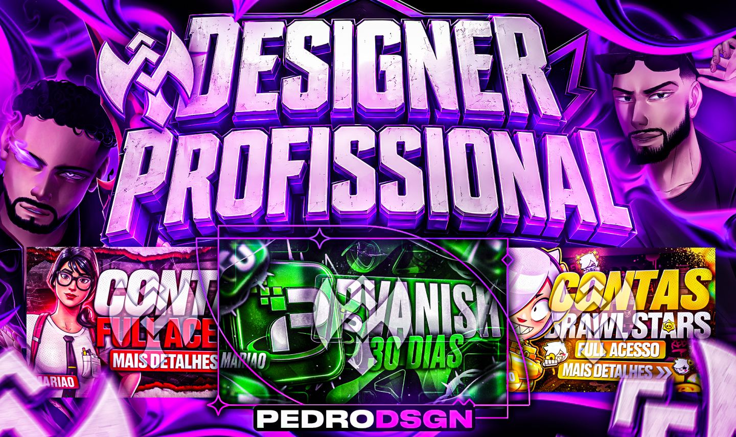 DESIGNER PROFISSIONAL | THUMBNAILS, BANNERS E ANÚNCIOS DE ALTA QUALIDADE