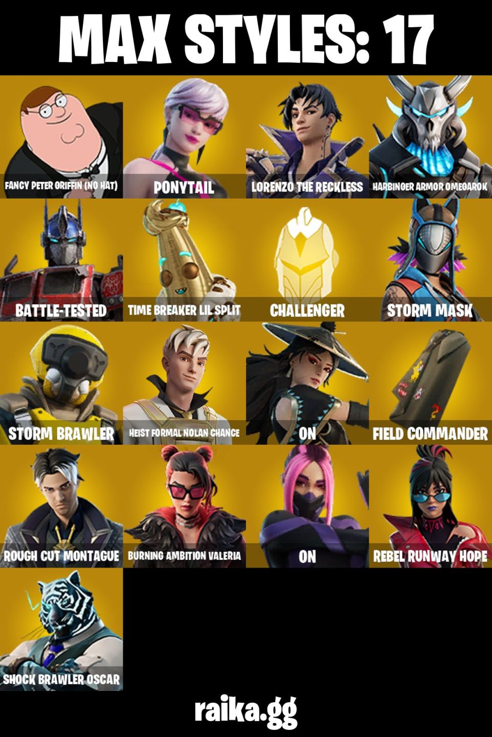 CONTA FORTNITE COM 43 SKINS OMEGAROK/MALIK/SABINA/MAE/OSCAR/ANTONIA/EVIE/HOPE/