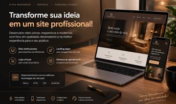 DESENVOLVIMENTO DE SITES WEB PROFISSIONAIS (PROMOÇÃO - ENTREGA RAPIDA)