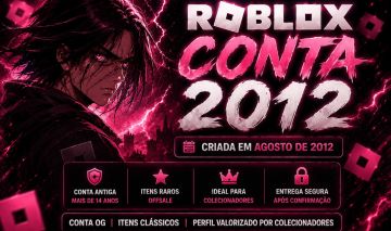 Conta Roblox 2012 | +650 RAP | Limiteds + Itens Clássicos Offsale