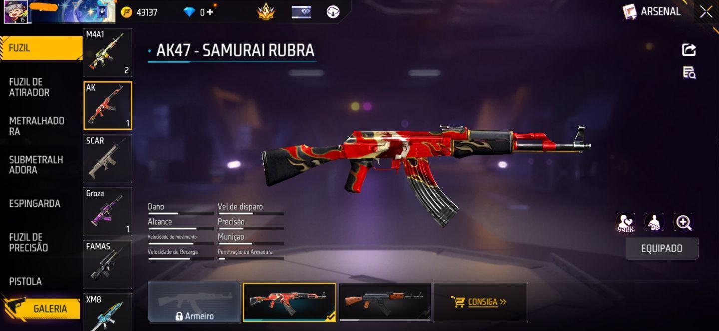 CONTA FREE FIRE COM CONJUNTO METAMORFOSE | SKIN DO BRASIL | CAMISA DO MÉXICO