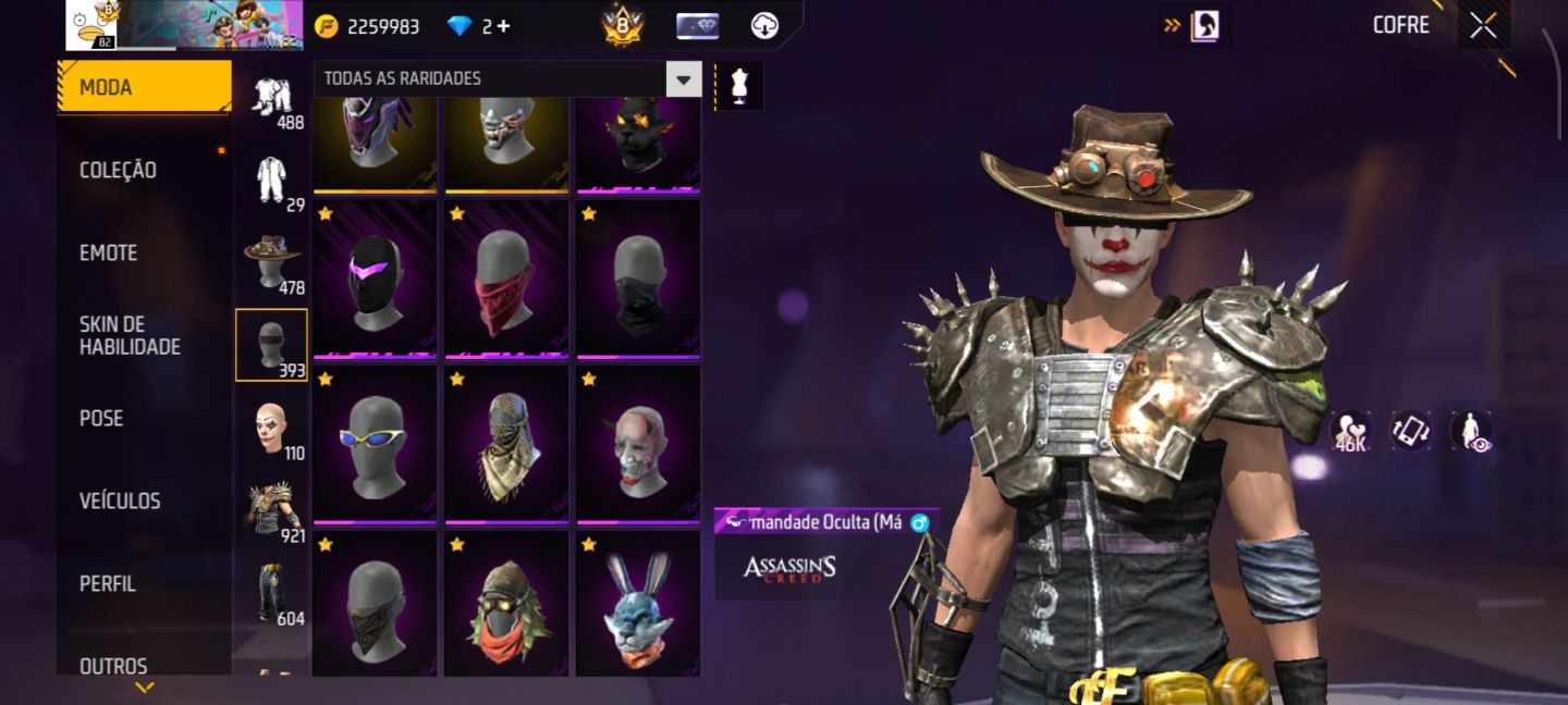 CONTA FREE FIRE EXCLUSIVA SEMI FULL E MUITO RARA!