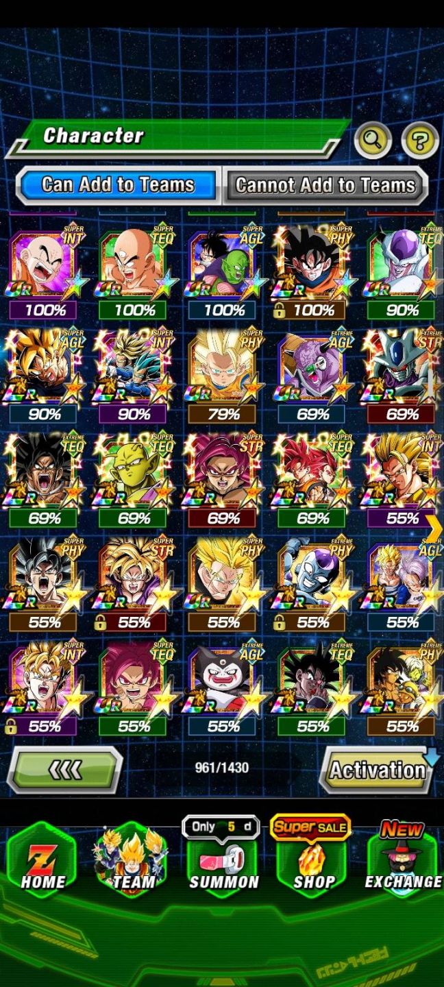 Conta de dokkan em evoluçao boa para se divertir