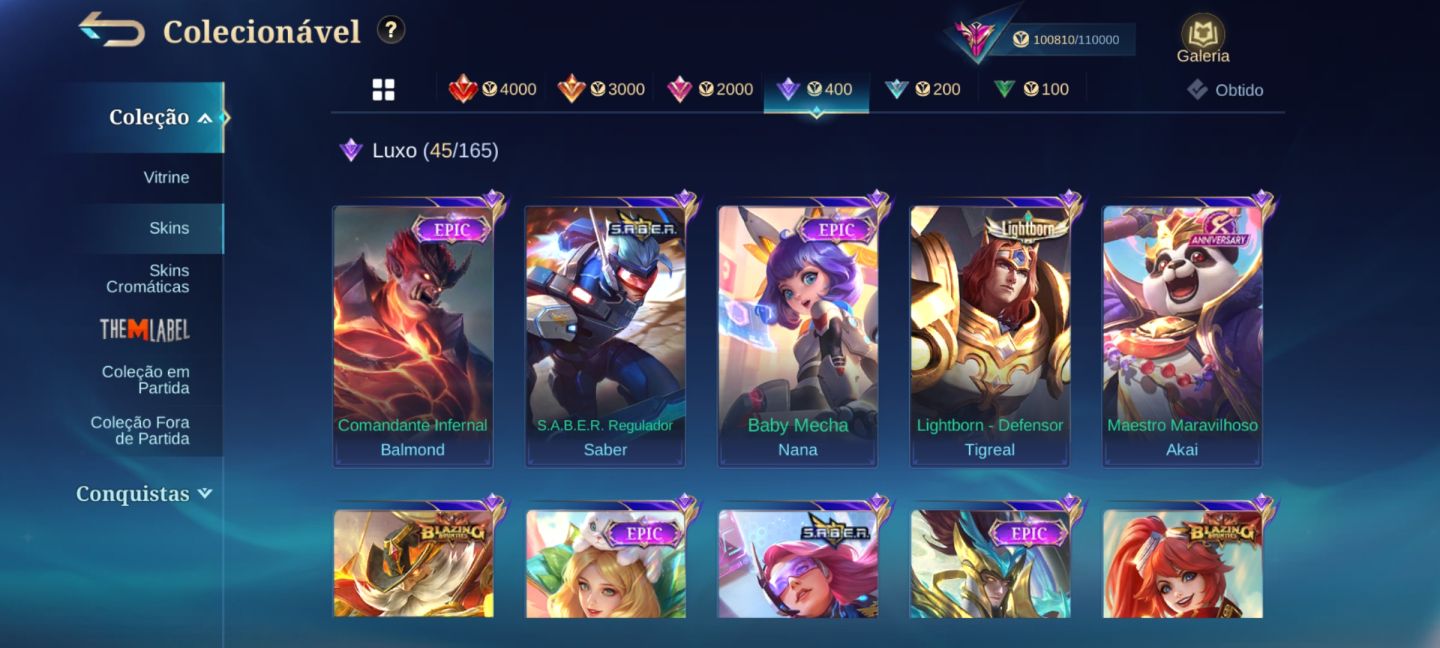 Conta colecionador prestigiado IV || Emblemas e hero full