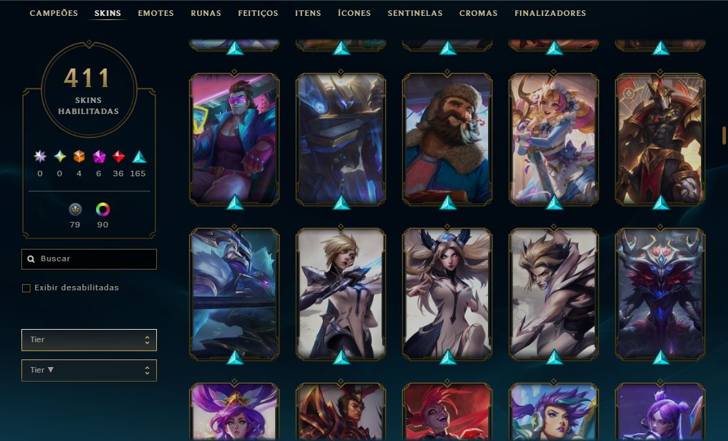 CONTA LOL | 411 SKINS | SEASON 2014