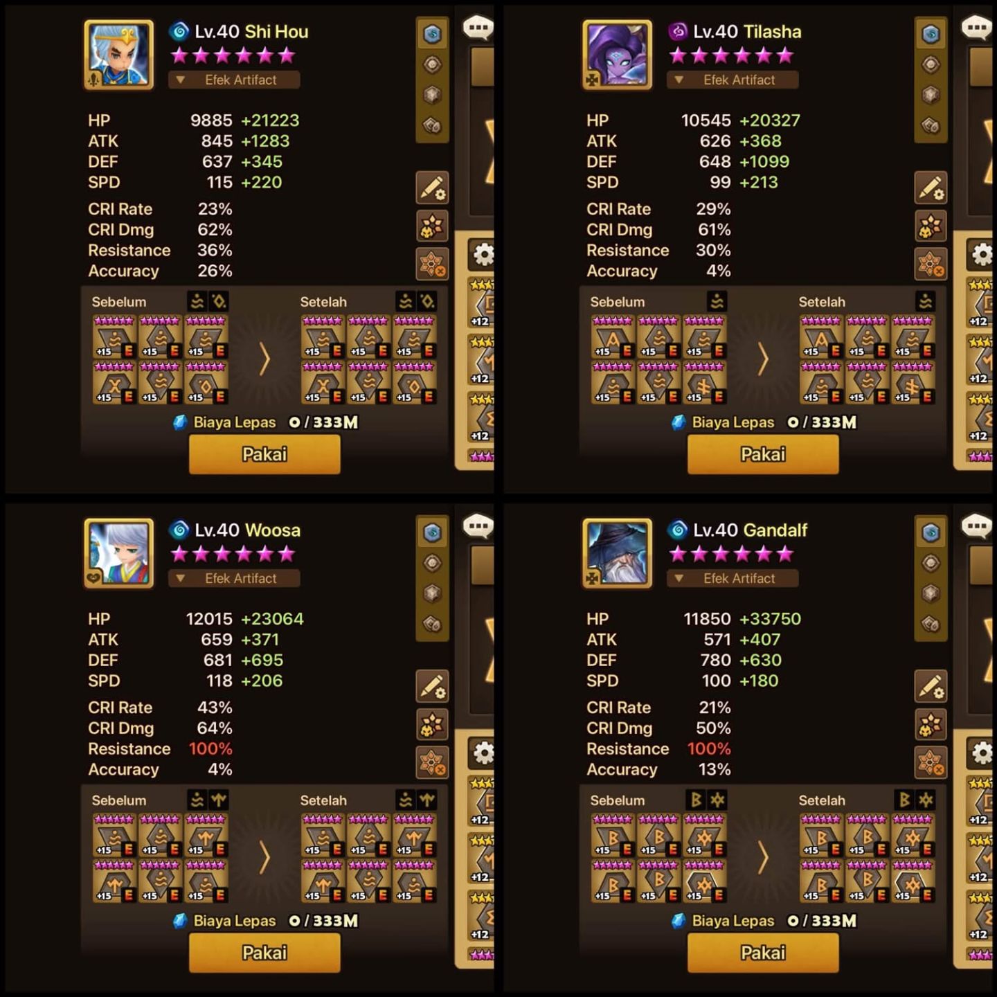 CONTA 7LD SUMMONERS WAR MID GAME ASIA