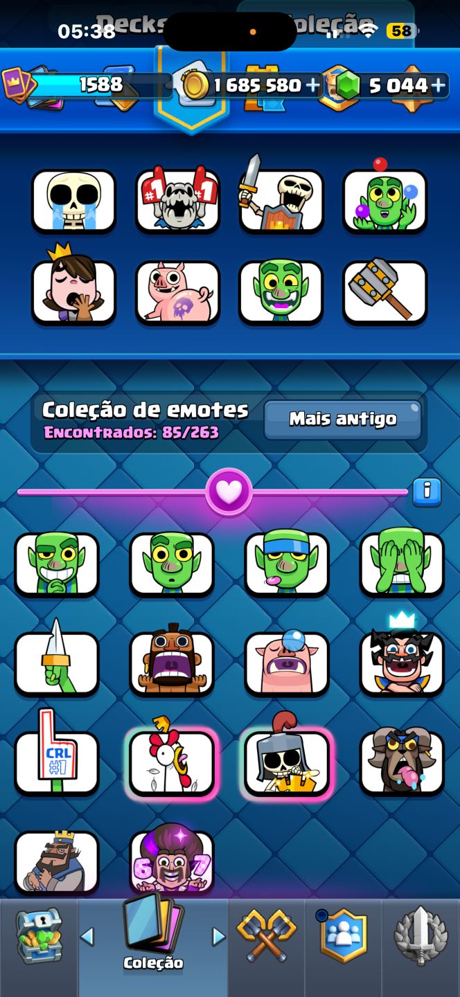 Conta clash royale 10,500 troféus 5k gemas e várias evoluções