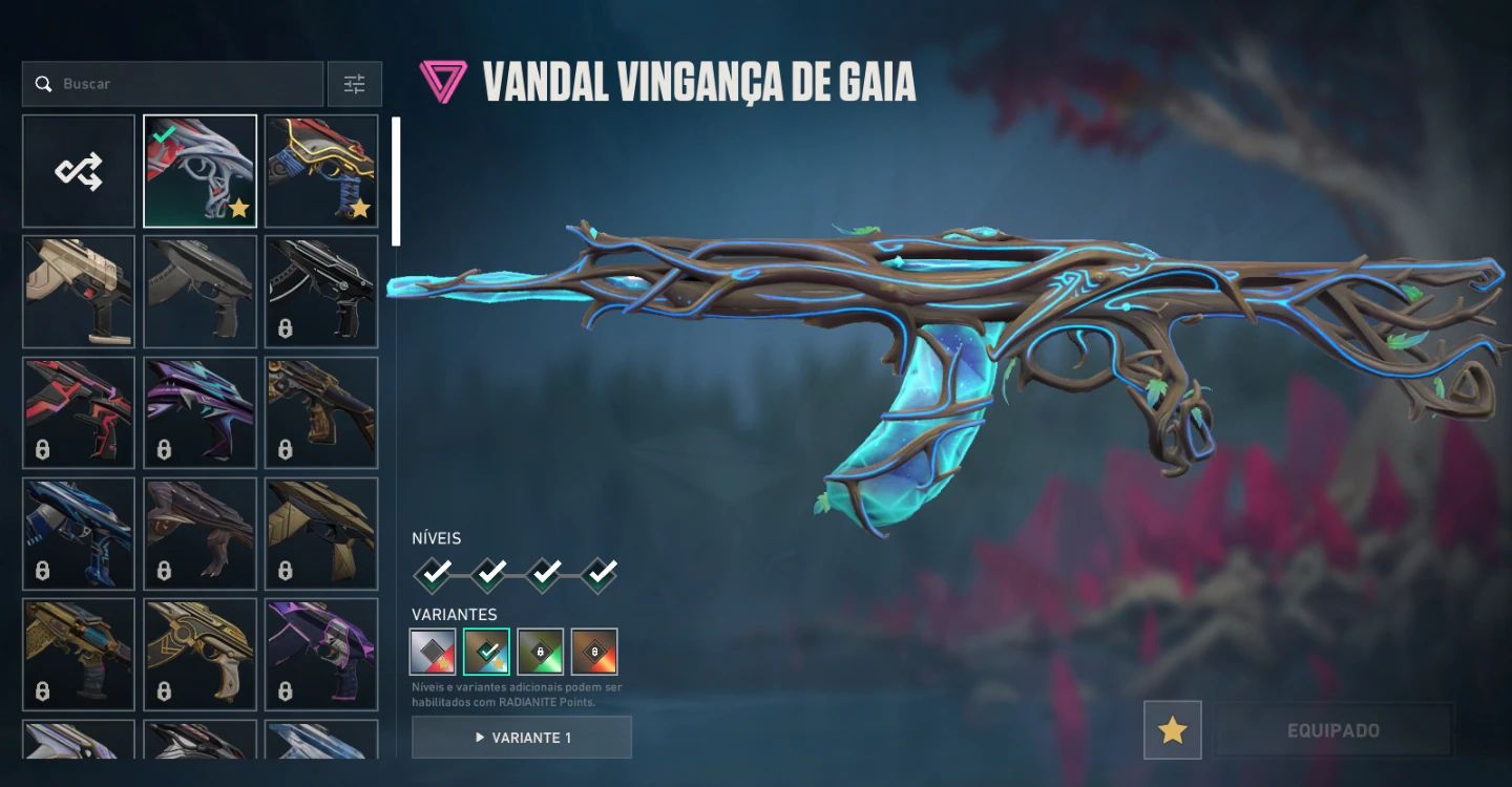 CONTA VALORANT COM SKINS DE FACA,VANDAL, PHANTOM E SHERIFF