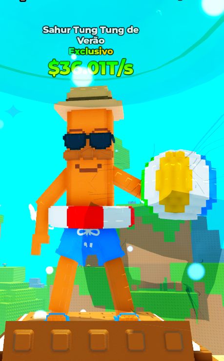 EMPURRE UM BLOCO DA SORTE - ROBLOX - BRAINROTS FORTES, ETERNAL E OMEGA!!!
