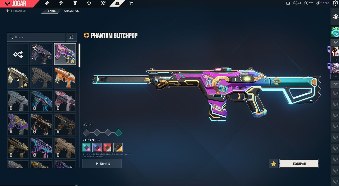 CONTA DE VAVA COM VARIAS SKINS DE VANDAL E PHANTOM (FULL ACESSO P RAPIDO)