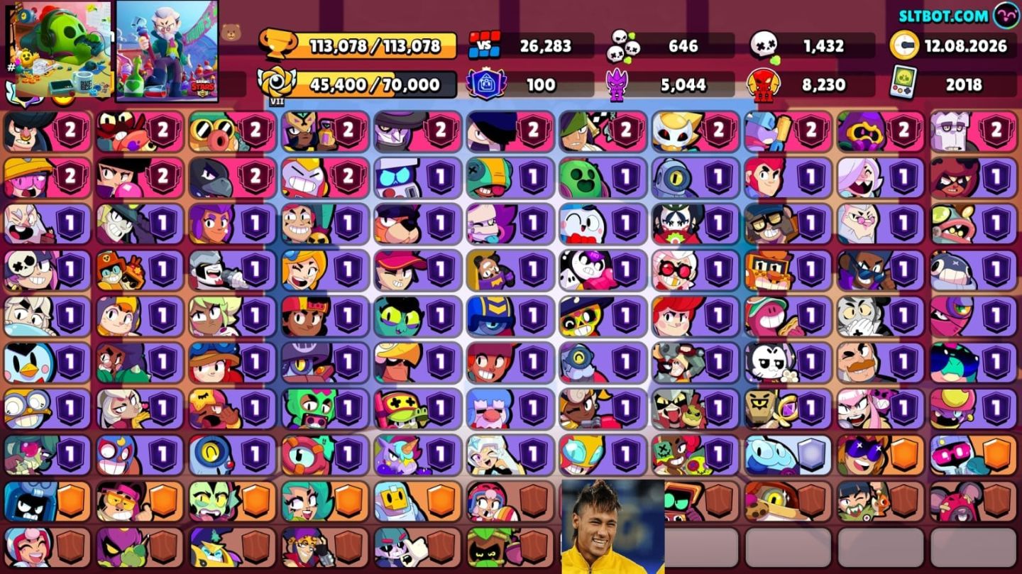 CONTA 114K + 400 SKINS + 10 PASSES + BRINDES + CONQUISTAS + ID SUPERCELL JOGOS