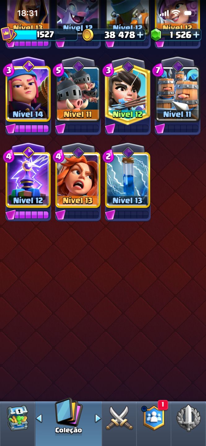CONTA DE CLASH ROYALE ARENA 23