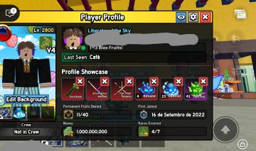 CONTA BLOX FRUITS ABSURDA COM 51 ESPAÇO DE BAÚ DRAGON PERM E COM 41 RUMBLE VERDE